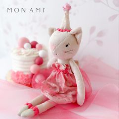 ピア パーティー キティ 23cm ネコ | モナミ ぬいぐるみ 雑貨 アート デザイン かわいい ファーストトイ ギフト プレゼント Mon Ami 正規輸入品