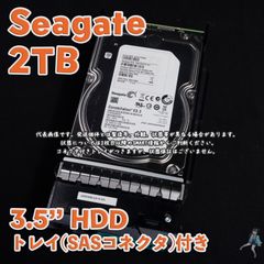 Seagate 3.5インチHDD 2TB ST2000NM0033 トレイ(SASアダプター)付き【SG2T-N17ta】