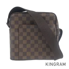 ルイ・ヴィトン LOUIS VUITTON ダミエ オラフPM N41442 エベヌ PVC ショルダーバッグ ti【中古】