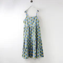 未使用 2022AW ジェーンマープル Jane marple リバティ Tudor fields strap dress ストラップドレス M/ブルー ワンピース【2400014596434】のサムネイル