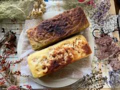 (有機豆乳/グルテンフリー)洋菓子と和菓子2種類のパウンドケーキ(林檎とほうじ茶のサムネイル