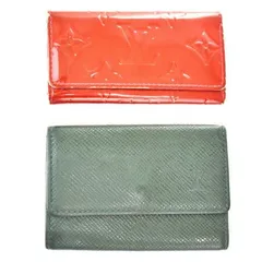 【中古】 2点セット ルイヴィトン LOUIS VUITTON ミュルティクレ 4連 6連 キーケース モノグラム ヴェルニ タイガ エナメル レザー 03MI277