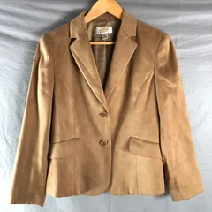 タルボット TALBOTS ジャケット スウェード テーラード シングル 裏地付き 日本製 ブラウン 6サイズ 2025052300036のサムネイル
