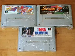 3本セット 動作確認済  スーパーフォーメーションサッカー2 NBAプロバスケットボール スーパーファミスタ2 中古 スーパーファミコン ソフト susper famicom