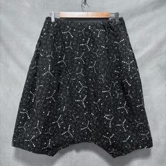 COMME des GARCONS コムデギャルソン コムコム AD2015 archive コットン 総柄 ワイド バルーン サルエル ショートパンツ size.XS ブラック