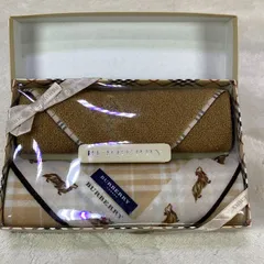 未使用品  Berberry  バーバリー  ハンドタオル&ハンカチセット BOX付き  ノバチェック