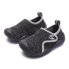 ☆ ブラック×グレー ☆ 29サイズ ☆ サンダル キッズ pkas7045 マリンシューズ キッズ ウォーターシューズ アクアシューズ ビーチシューズ スポーツサンダル サンダル 子供 滑り止め 軽量 軽い こども 子ども ジュニア メッシュ