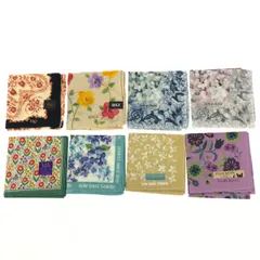 未使用品 atsuko matano アツコマタノ ジュンコシマダ/ジュンアシダ/ビギ他 ハンカチ 8枚セット   マルチカラー 花柄 綿 レディース 　240001136076