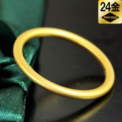 24金 つや消し シンプル リング 純金 K24 指輪