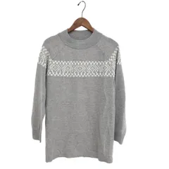 LEILIAN レリアン  長袖ニット サイズ:11  グレー ウール レディース 　240001122019