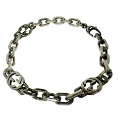 GUCCI グッチ ブレスレット GG インターロッキング 925 18 GUCCI/グッチ】インターロッキングG ブレスレット シルバー925