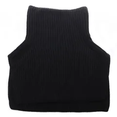 23区 オンワード樫山 23AW ウールカシミヤ混 ネックウォーマー ニット F 黒 ブラック ZZ3DSW0550 /SB ■OSのサムネイル