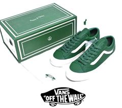 新品 MoPQ × VANS Vault OG Style 36 LX【26cm】【26.5cm】【Green & Marshmallow】バンズ