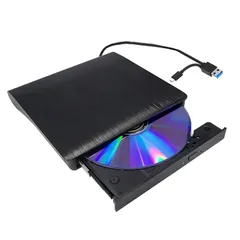 ★即日発送★DVDドライブ 外付け USB3.0 ポータブルドライブ typeC/USBポート 外付光学式ドライブ CD/DVDプレイヤー CD/DVDドライブ 静音 高速 軽量 スリム コンパクト 外付CD・DVDドライブ CD/DVD読取・書込 (ブラック
