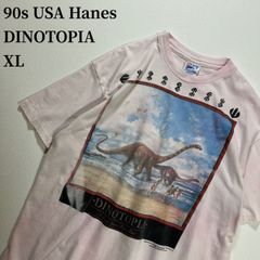 90s USA製 恐竜 ダイナソー 蓄光 プリント Tシャツ 総柄 - メルカリ