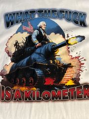 What The Fack　War　イラスト　アメリカ　大統領　戦争　戦車　ヴィンテージ　Tシャツ