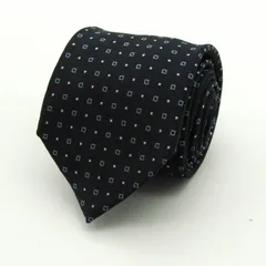 パーフェクトスーツ ブランド ネクタイ 小紋柄 ドット柄 メンズ ネイビー P.S.FA 【中古】