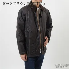 バブアー BARBOUR メンズ ブルゾン MWX0018 WAXED COTTON【BEDALE：ビデイル】オイル ワックス コーティング レギュラータイプ ダークブラウン(RUSTIC)