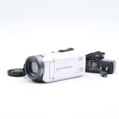 JVC ジェーブイシー Everio R パールホワイト GZ-R400-W ビデオカメラ【中古】