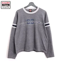 90s USA製 vintage HARLEY DAVIDSON 長袖Ｔシャツ メンズ 表記Lサイズ