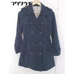◇ one after another NICE CLAUP ウエストベルト 長袖 トレンチコート サイズM ネイビー レディース  【中古】 【1110180000536】のサムネイル