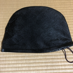 懐中烏帽子　本皮縁　袷仕立　新品　送料込