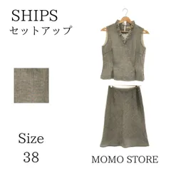 SHIPS et bicolore セットアップ トップス スカート ひざ丈 きれいめ オシャレ レディース ブラウン 38