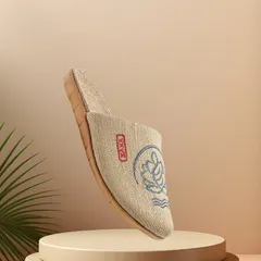 スリッパ  メンズ 父の日 春 夏 包み込むタイプ 和風 刺繍 夏用  涼しい リネン 亜麻 室内 春 夏 レディス  カップル 家族用 軽い 柔らかい 滑り止め 通気 ルームシューズ サンダル  ベランダ 自宅用 来客用 室内履き カジュアル おしゃれ