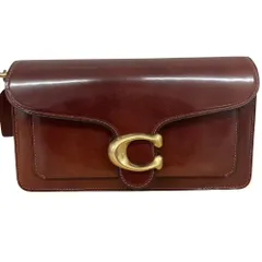 ♪COACH コーチ 2WAYバッグ エナメル F2422 CW631 ボルドー