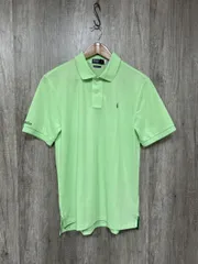 美品 POLO RALPH LAUREN ポロ ラルフローレン ロゴ刺 ポロシャツ sizeXL/黄緑 ■◆ レディース