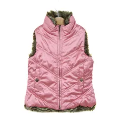 ギャップキッズ ベスト ジャケット アウター 中綿入り キッズ 女の子用 120サイズ ピンク GAP KIDS 【中古】