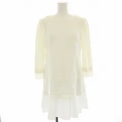 トゥービーシック TO BE CHIC チュニック カットソー レース 切替 七分袖 白 ホワイト W5000-999 /HNのサムネイル