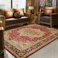 ペルシャ絨毯超美品新品オリエンタルデザイン 赤いラグ 94x170cm