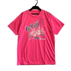 【新品・限定品】YONEX  Tシャツ 2020東京オリンピック記念デザイン  ネオンピンク  Sサイズ   商品番号： #Y05000437TPS