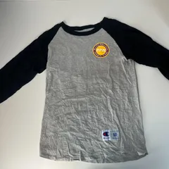 海外古着 90's Champion チャンピオン AUTHENTIC 七分袖 ラグランTシャツ