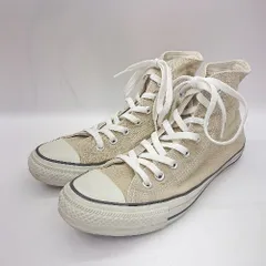 ◇ Θ コンバース ハイカット スニーカー サイズ27 ベージュ系 メンズ E  【1504210009482】