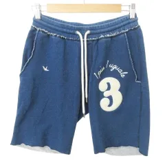 美品！1PIU1UGUALE3 ダークブルー カモフラ ショートパンツ MENS カモフラージュ リバーシブル ショートパンツ