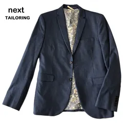 【next TAILORING/ネクスト】テーラードジャケット 裏地デザイン カジュアルジャケット 和柄 総裏 （中古・美品）