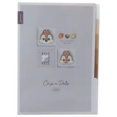 チップ＆デール[ポケットファイル]5インデックスクリアファイル A4ディズニー