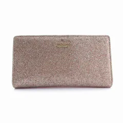 ケイトスペード KATE SPADE カードケース  2つ折り ラメ レザー ピンク /SEのサムネイル