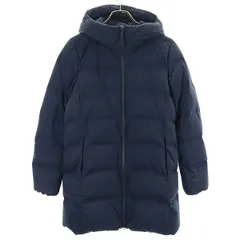 ユニクロ シームレス ダウンコート S ネイビー UNIQLO レディース