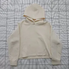 ◇ ⊇ UNIQLO ユニクロ シンプル系 長袖 スウェットプルパーカ サイズ表記なし ベージュ系 レディース メンズ E  【1508250004797】