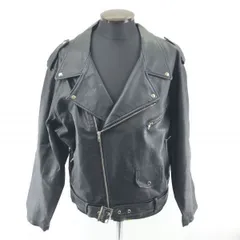 LOVEHEYNEW.COM★本革/レザー/ダブルライダースジャケット【M/黒】スナップボタン/フルジップ◆BA749W<sale>のサムネイル