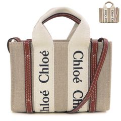 【Chloe / クロエ】レディース バッグ (CHC22AP237I26) WOODY MINI TOTE ウッディ ミニトートバッグ 24AW [新品]