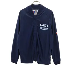 Champion チャンピオン ALTUS LADY BULLDOGS ハイスクール スポーツ ジャケット L ネイビー ブルゾン レディース 古着