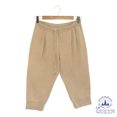 ☆美品☆ UNIQLO ユニクロ パンツ ハーフパンツ スウェット ルームウェア 五分丈 ウエストゴム レディース ベージュ M 901-8467 送料無料 古着