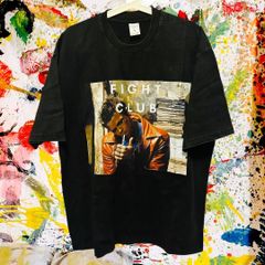 ファイトクラブ 映画 メンズ Tシャツ 半袖 春 ケミカルウォッシュ L XL ファイトクラブ Tシャツ 90s 映画T ヴィンテージ ブラッドピット エドワードノートン タイラーダーデン グラフィックT 個性的 奇抜 エモい 攻め 前衛的 ハイデザイン