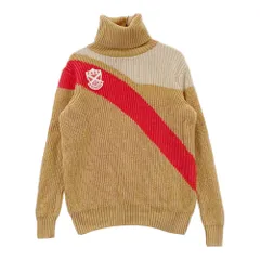 サイズ：0 PEARLY GATES パーリーゲイツ  ウール タートルネック 長袖ニットセーター  ベージュ系 [240101309673] ゴルフウェア レディース ストスト