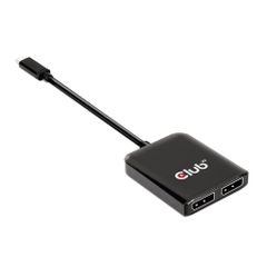 【新着商品】Club 3D MST Hub USB Type C to DisplayPort 4K 60Hz Dual Monitor デュアル ディスプレイ 分配ハブ (CSV-1555)