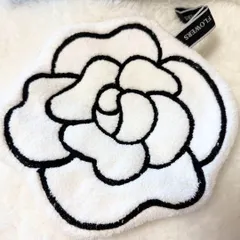 花柄　フラワーデザイン ミニタオル　ホワイト